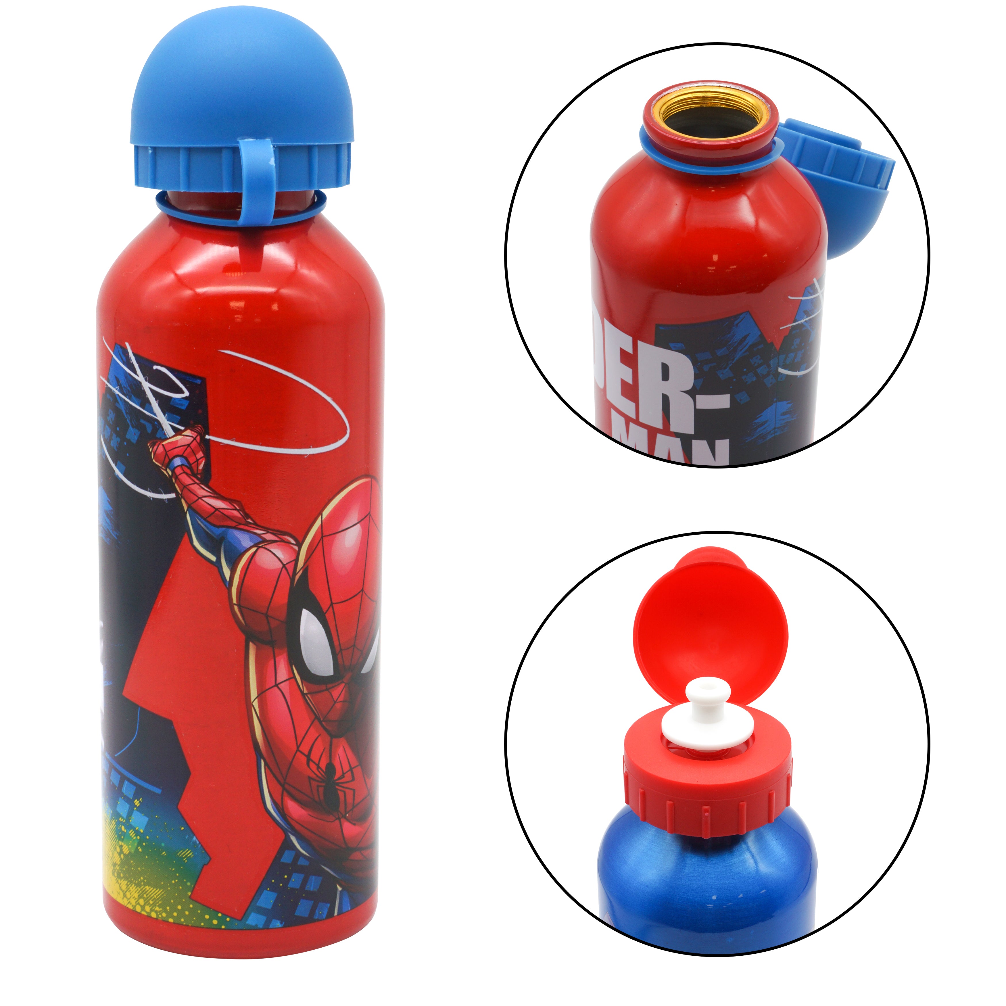 Spiderman Aluminium Water Bottle 500ml