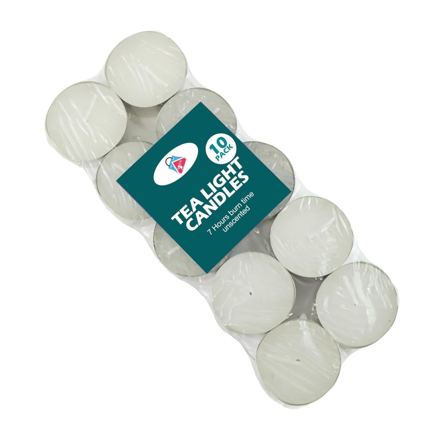 Wax Tea Light Candles Long Burn Unscented & Scented Assorted Packs