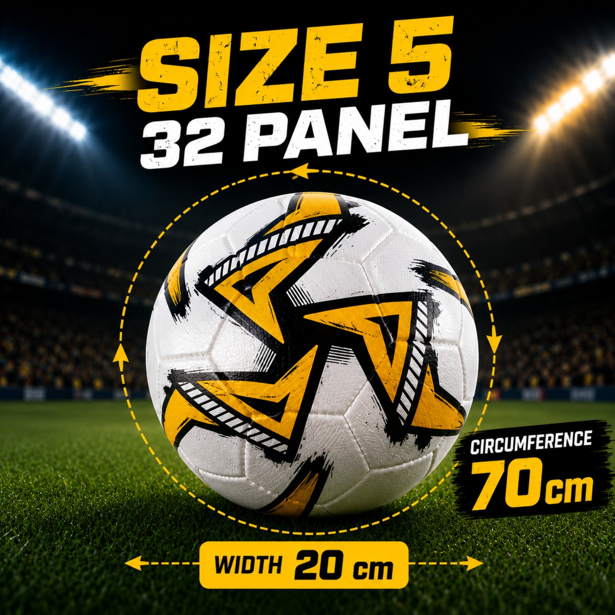 32-Panel Inflatable Football Size 5
