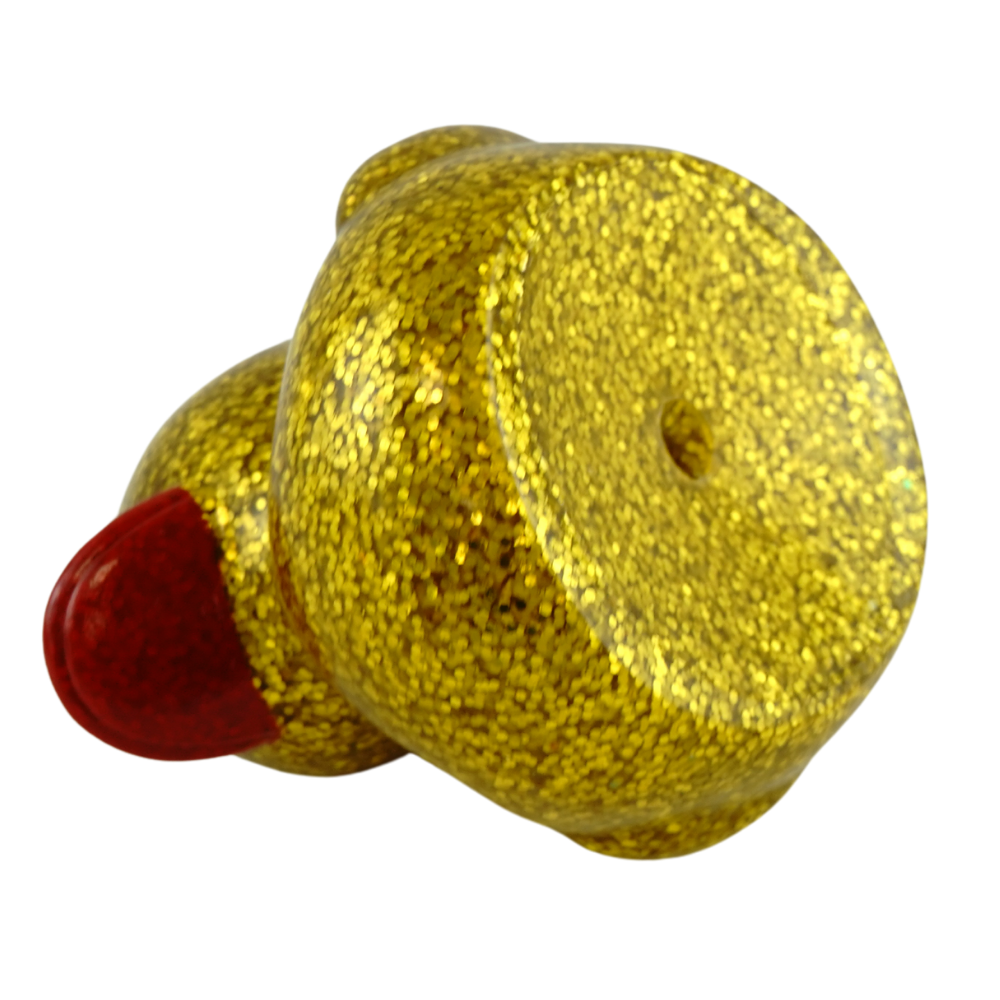 (Big) 9.5cm Glitter Duckies- Gold