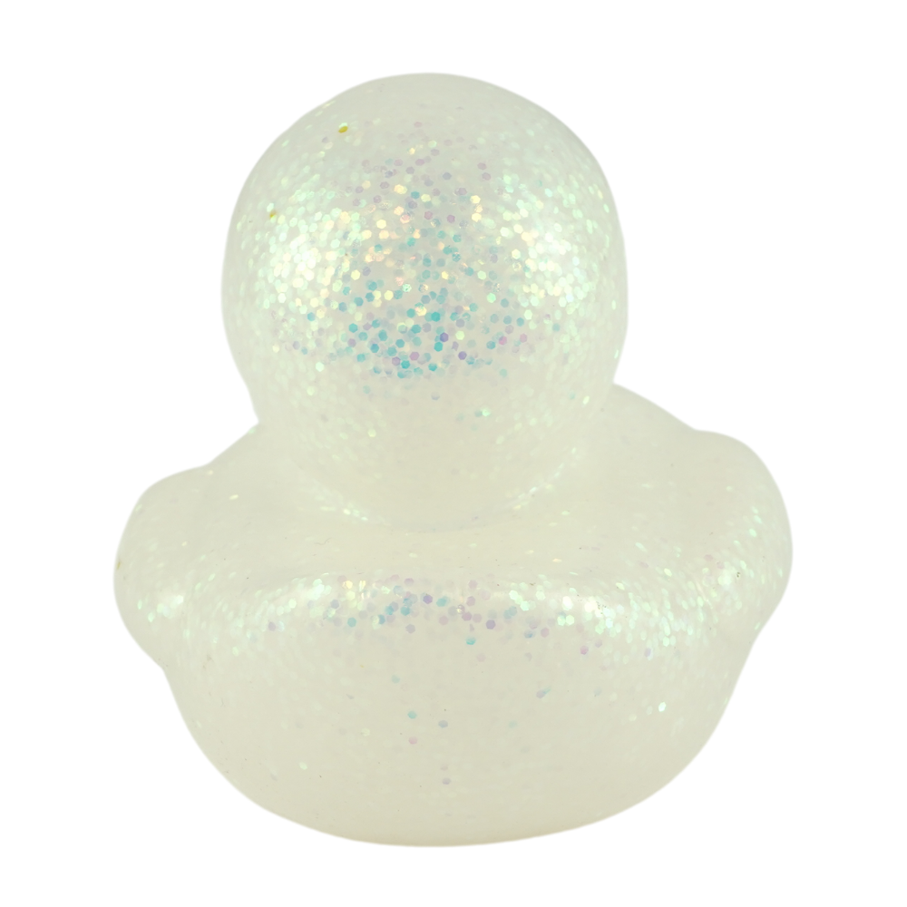 (Big) 9.5cm Glitter Duckies- White