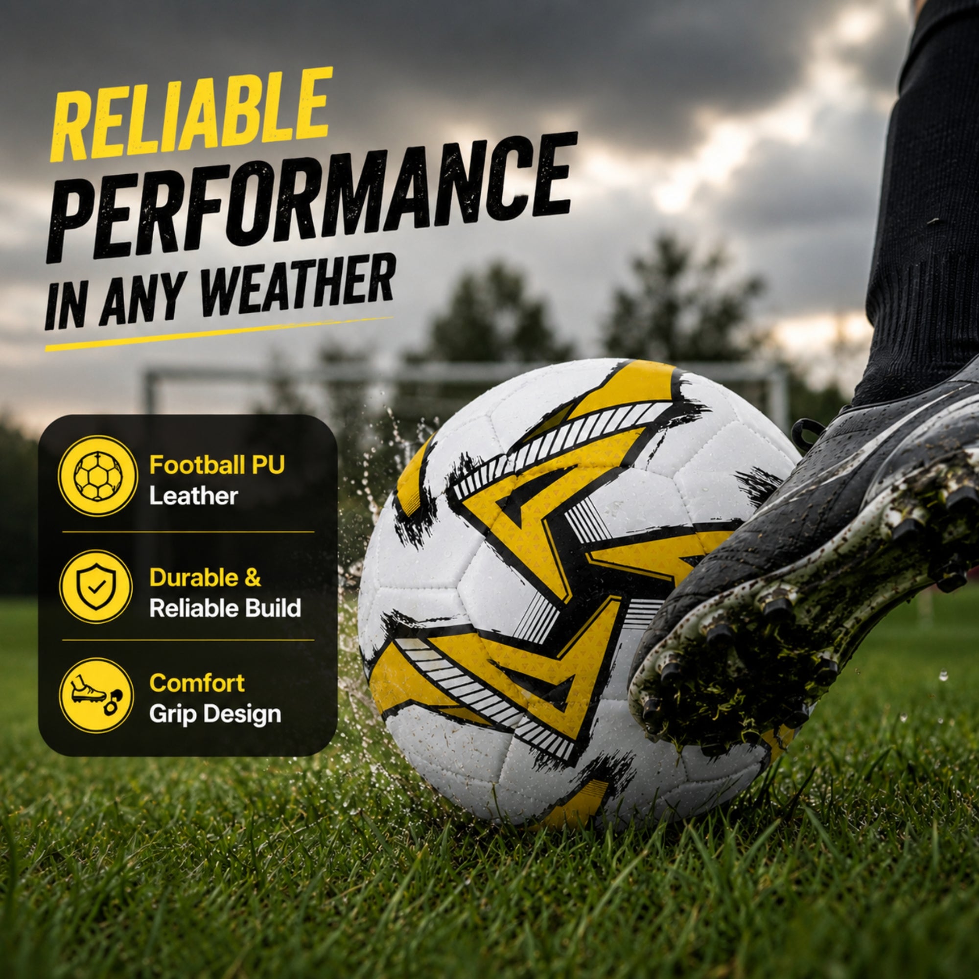 32-Panel Inflatable Football Size 5