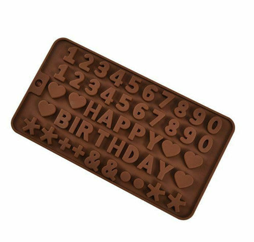 Silicone Letter & Number Chocolate Mould