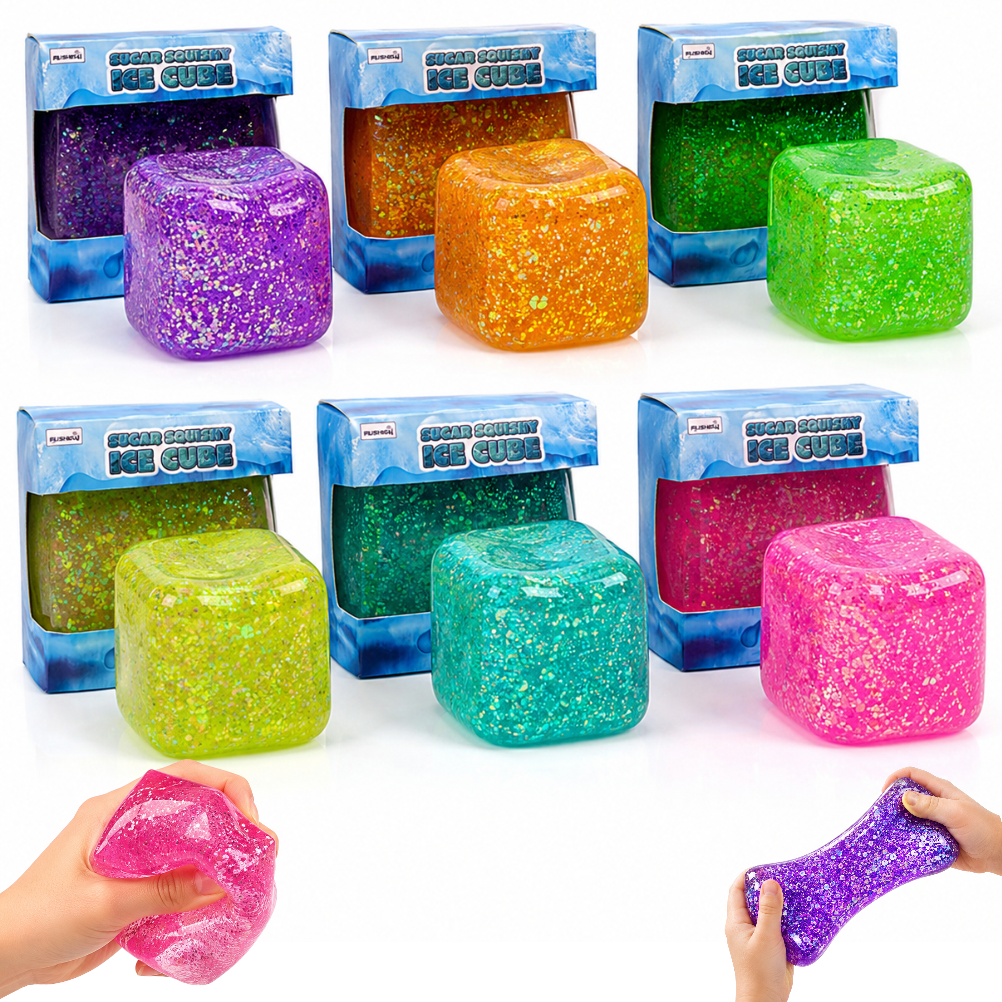 1x Random Squishy Cube Fidget Toy