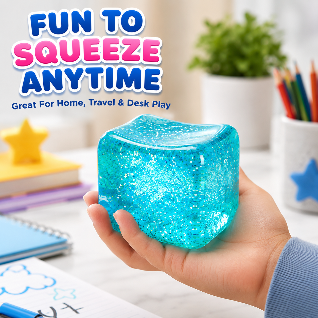 1x Random Squishy Cube Fidget Toy