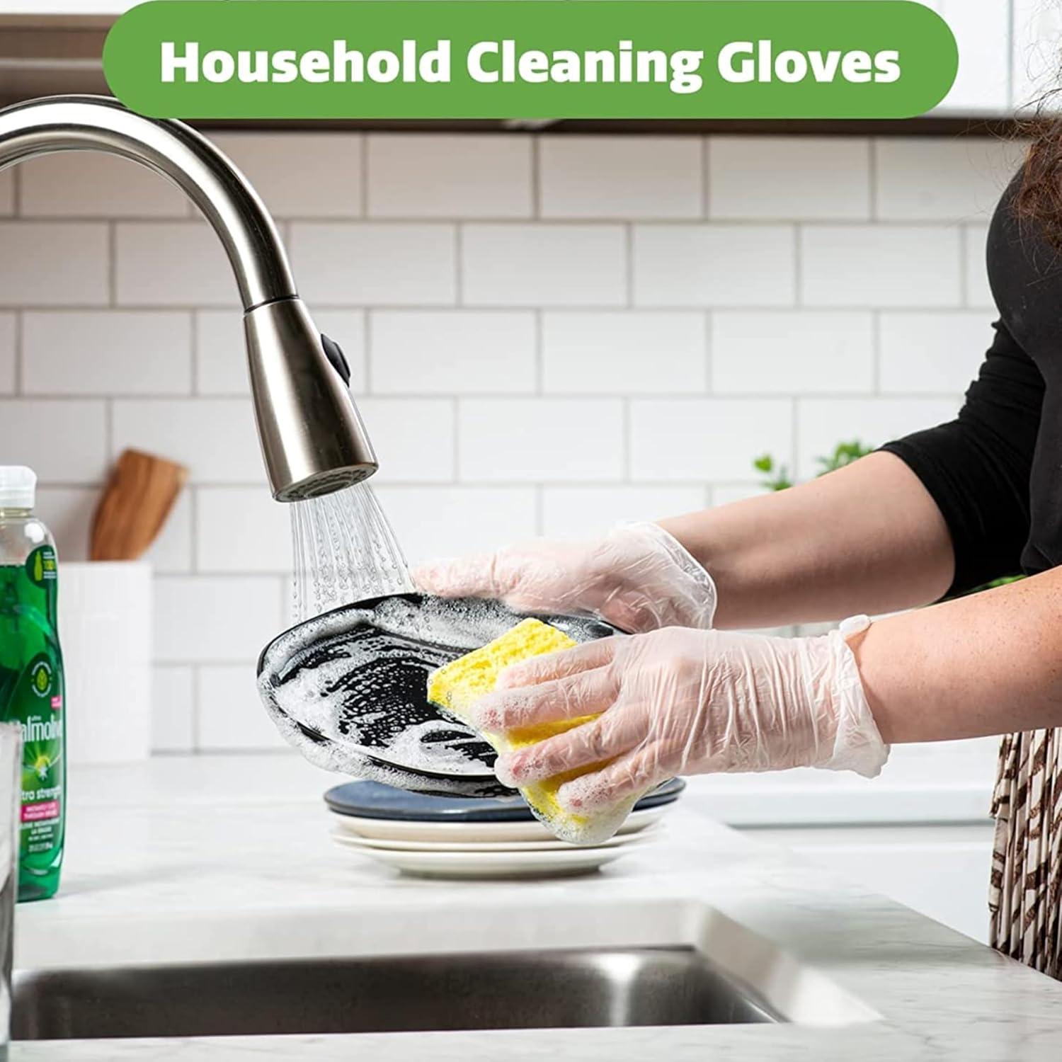 Disposable Food Safe Gloves Waterproof Clear & Vinyl Gloves