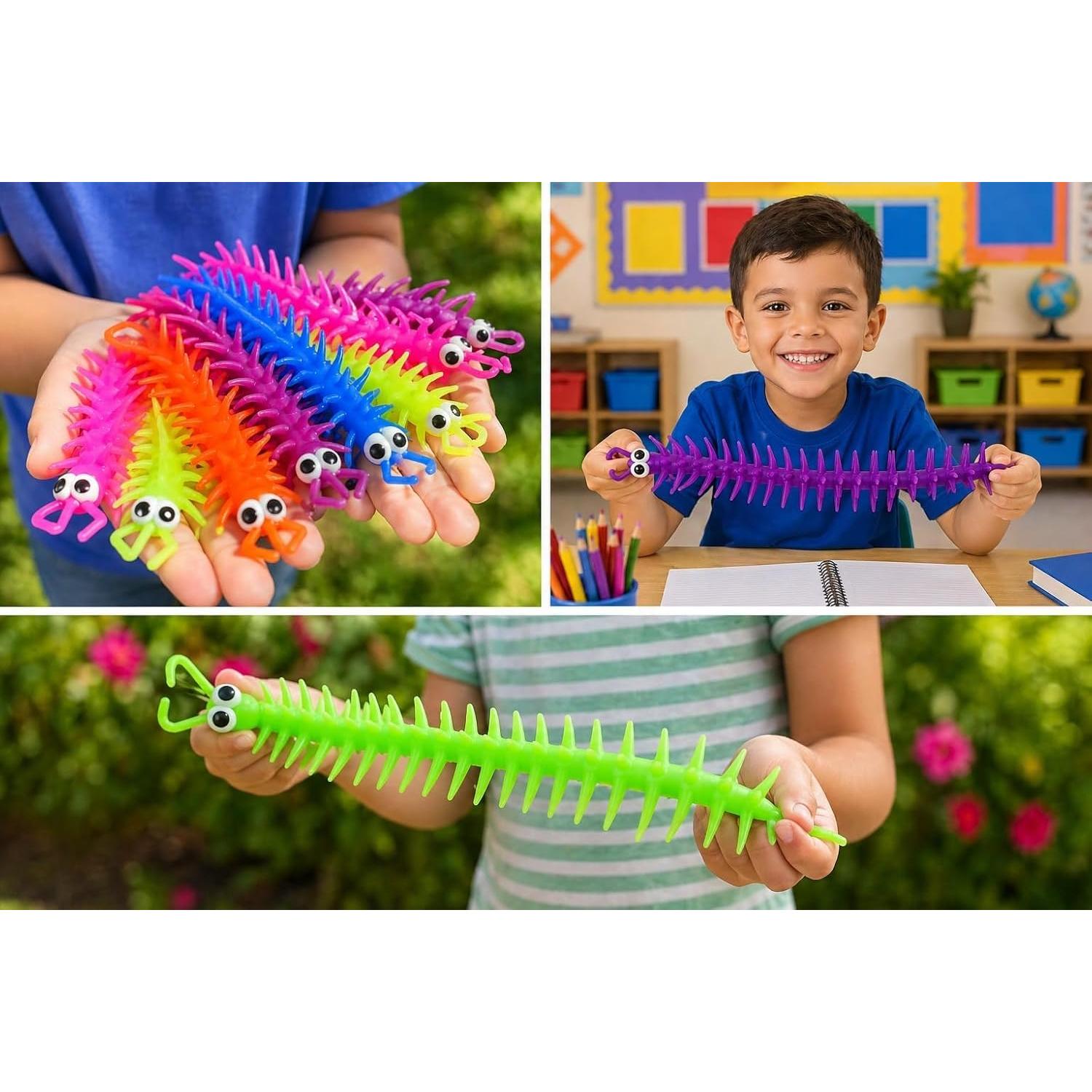 29cm Stretchy Centipede Fidget Toy - 1x Random