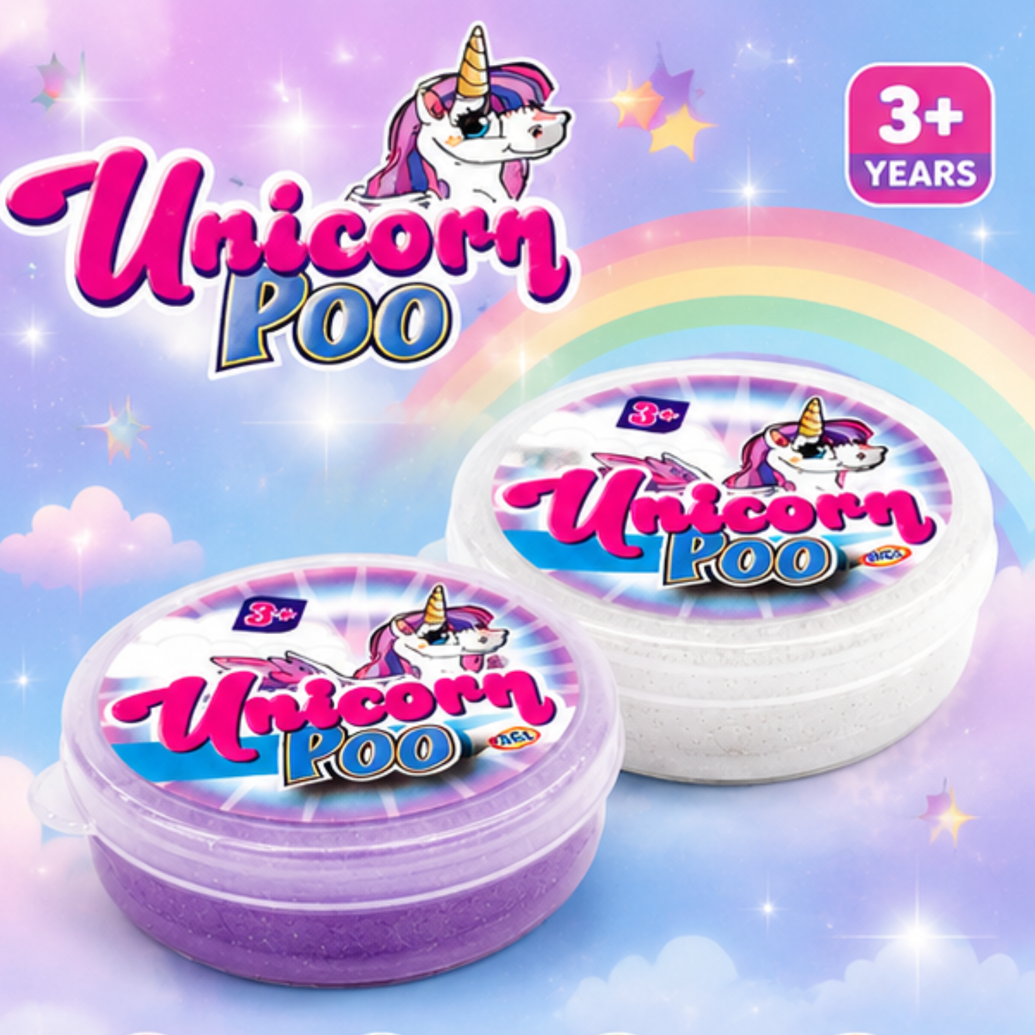 1x Random Unicorn Poo Putty Gooey Slime
