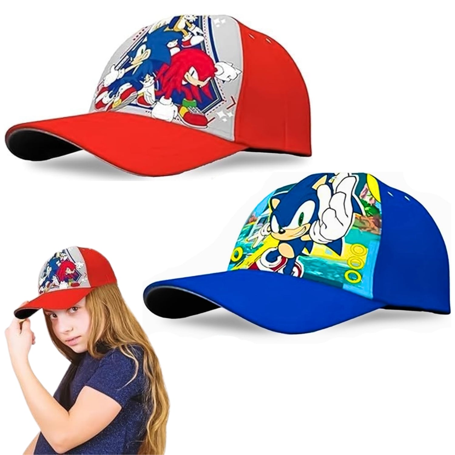 Sonic the Hedgehog Baseball Cap 3-7 Years - Assorted Colours