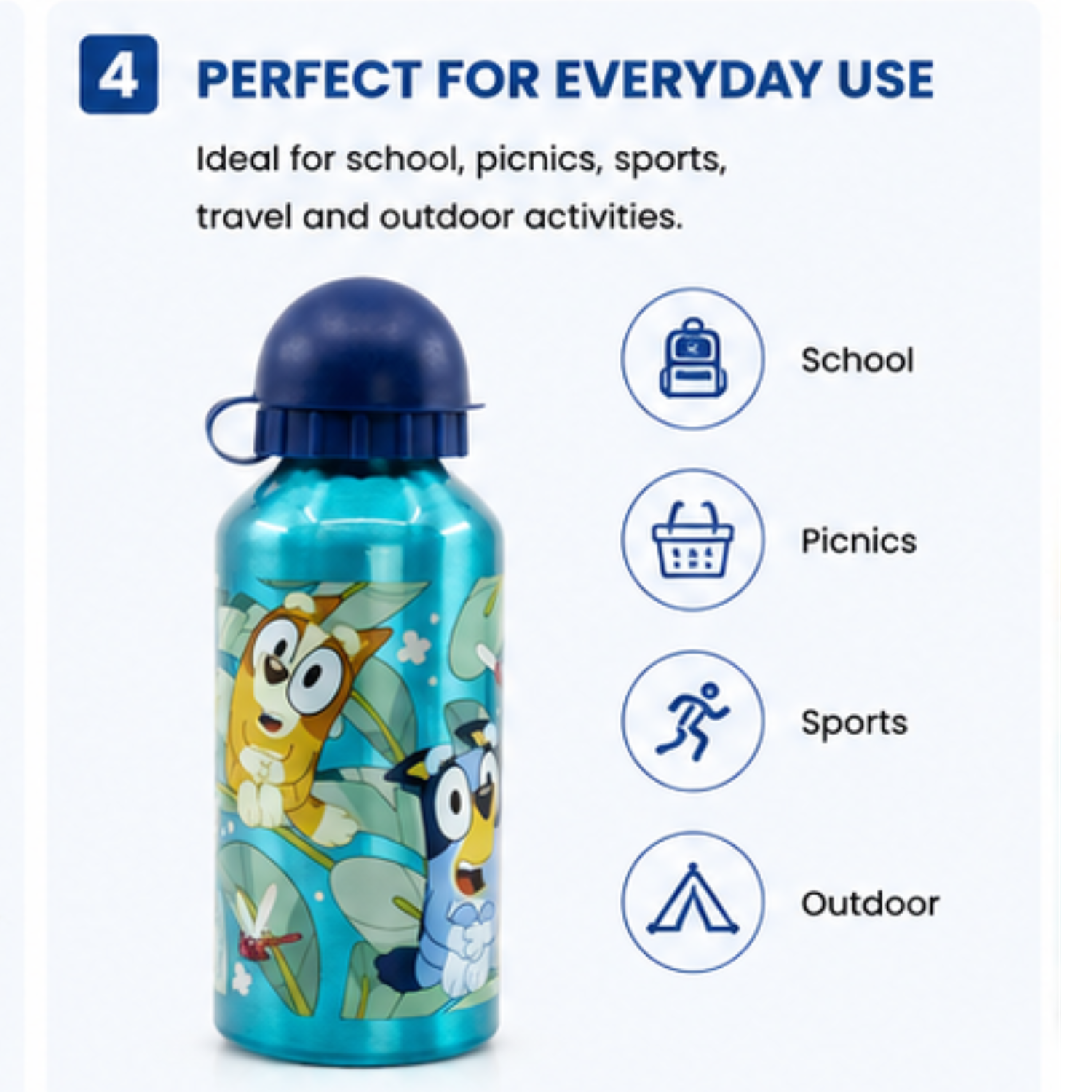 400ml Leakproof Aluminum Sports Bottle