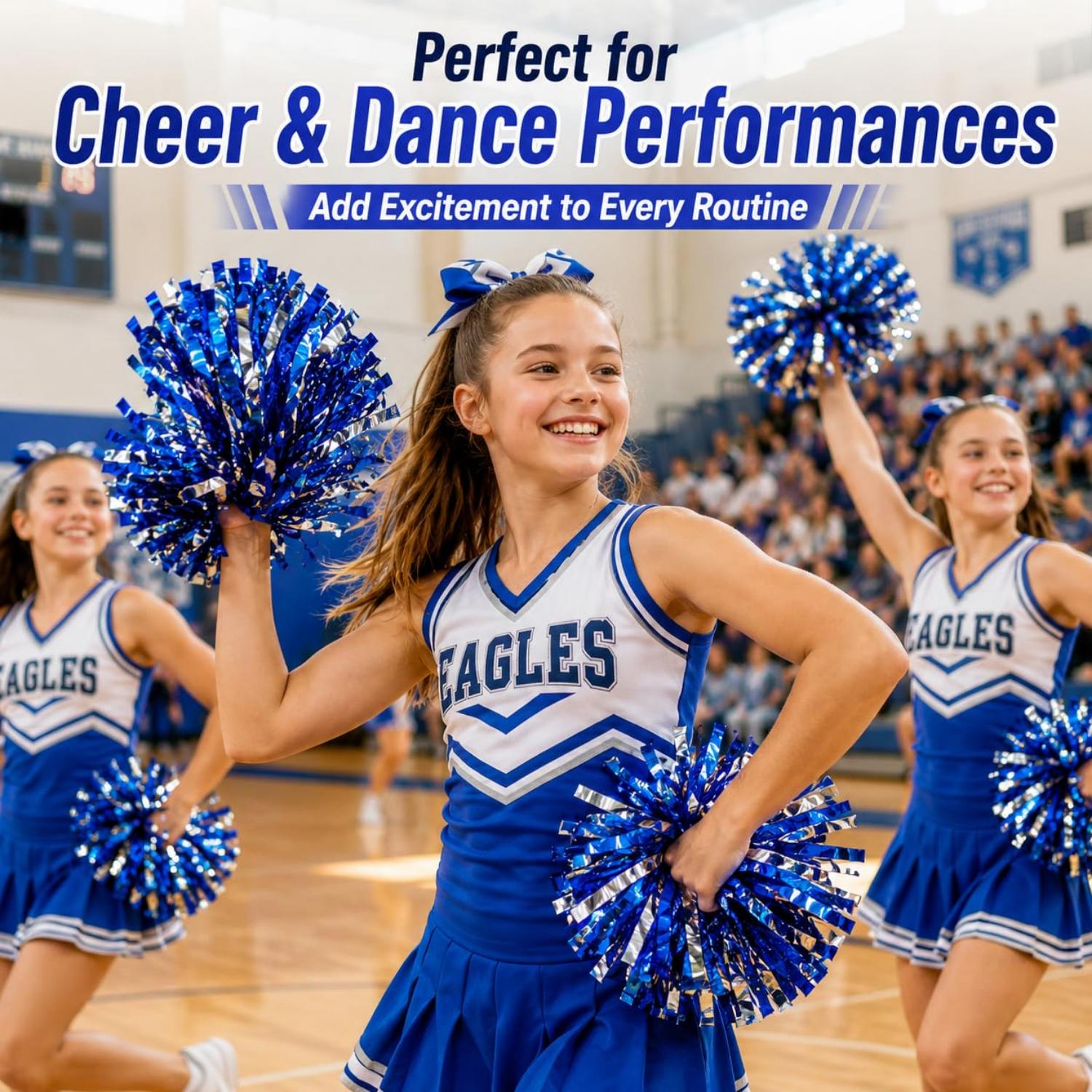 35cm Cheerleading Pom Poms Dance & Sports Events - Assorted