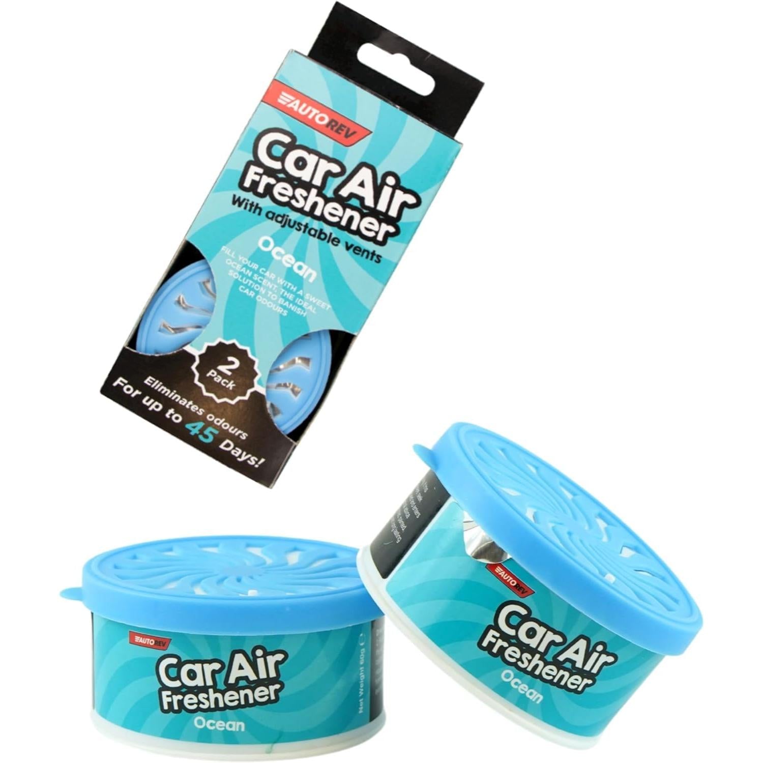 2PK Adjustable Car Air Fresheners Up to 45 Days - Assorted