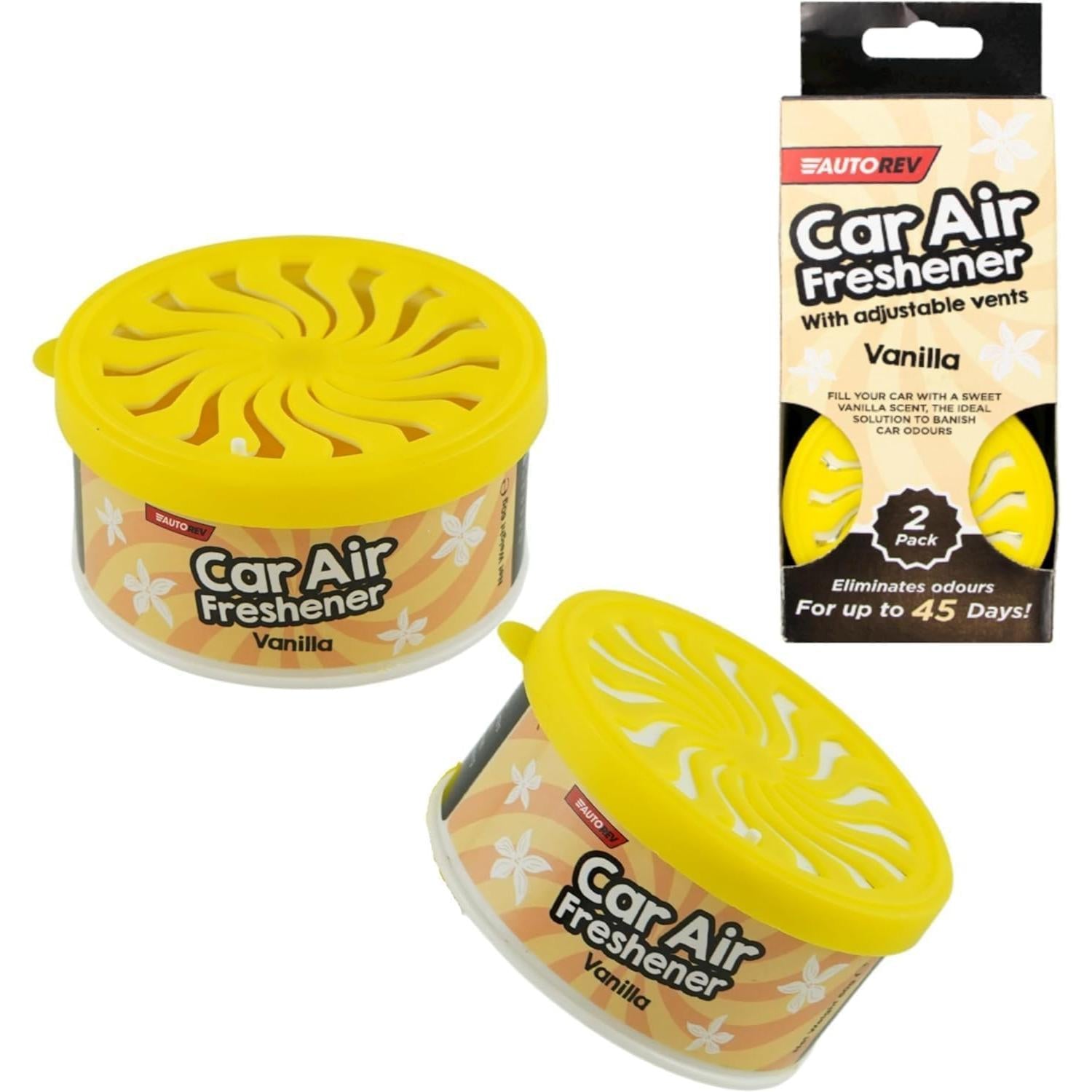 2PK Adjustable Car Air Fresheners Up to 45 Days - Assorted