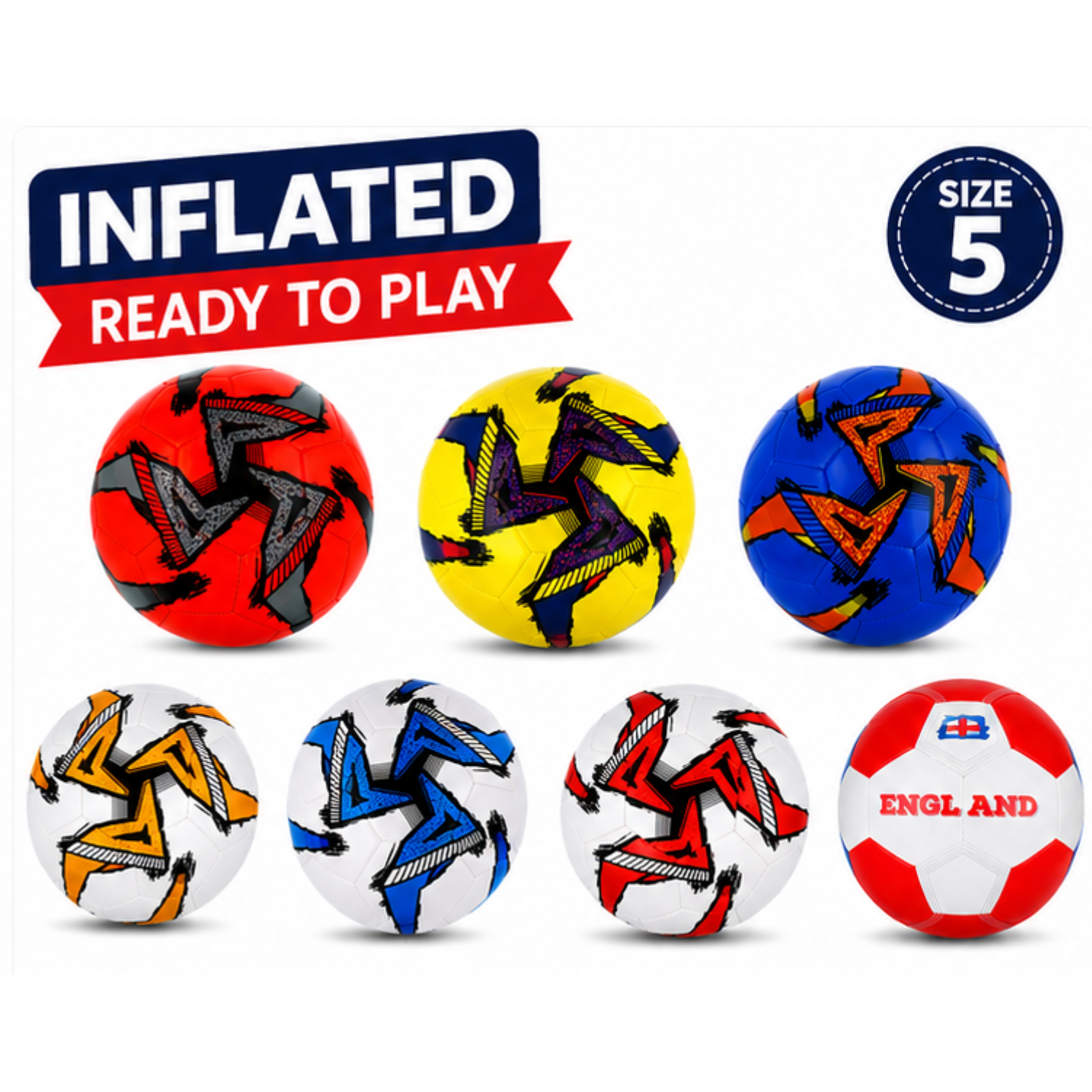 32-Panel Inflatable Football Size 5 – Training & Match Ball