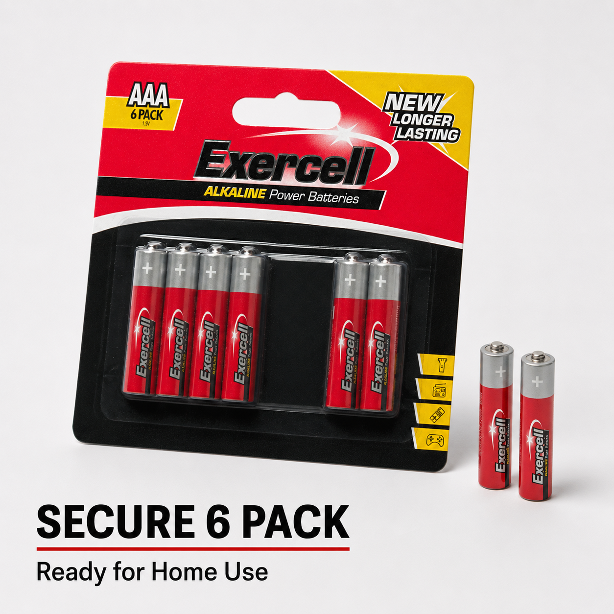 6Pk Alkaline AAA Batteries – 1.5V