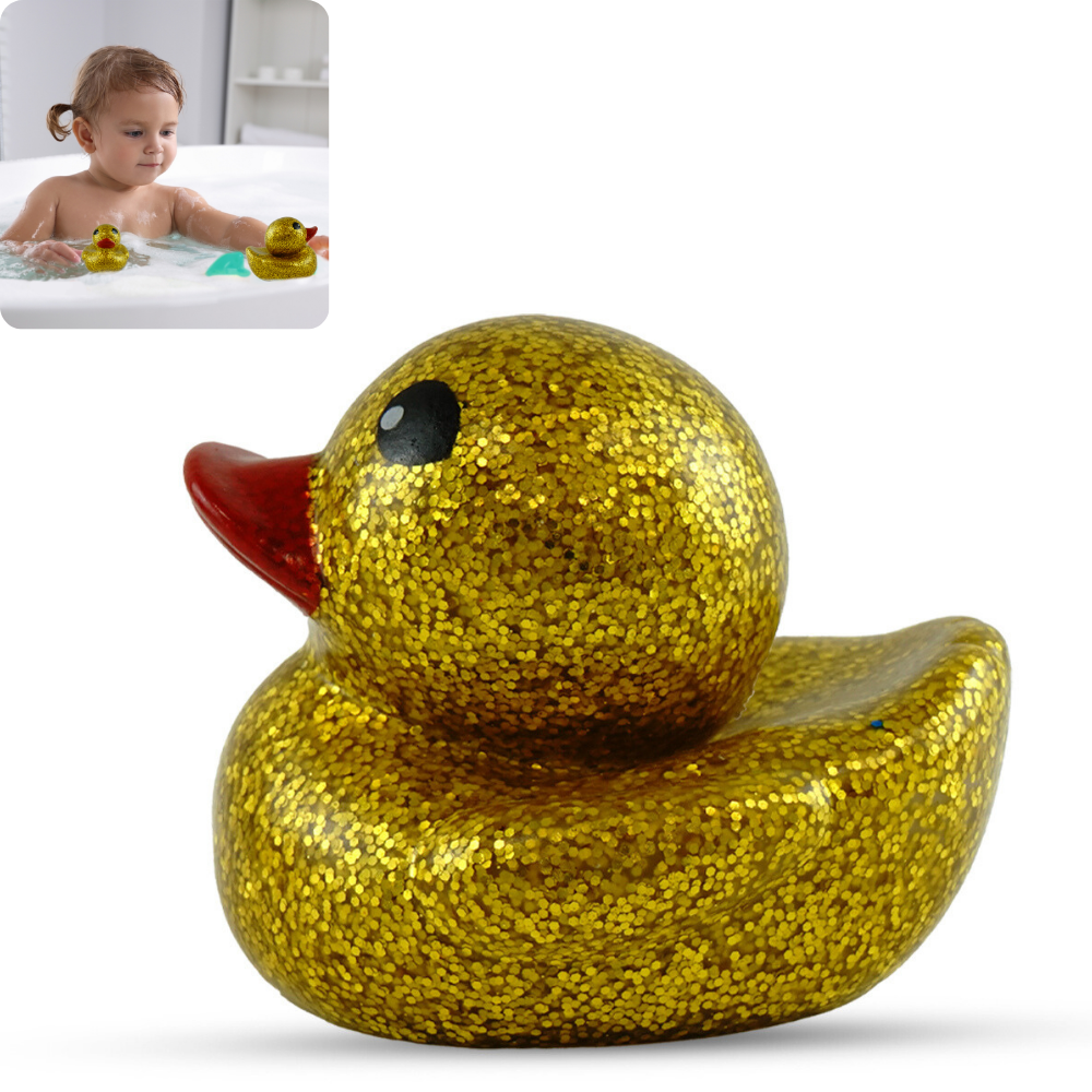 (Big) 9.5cm Glitter Duckies- Gold