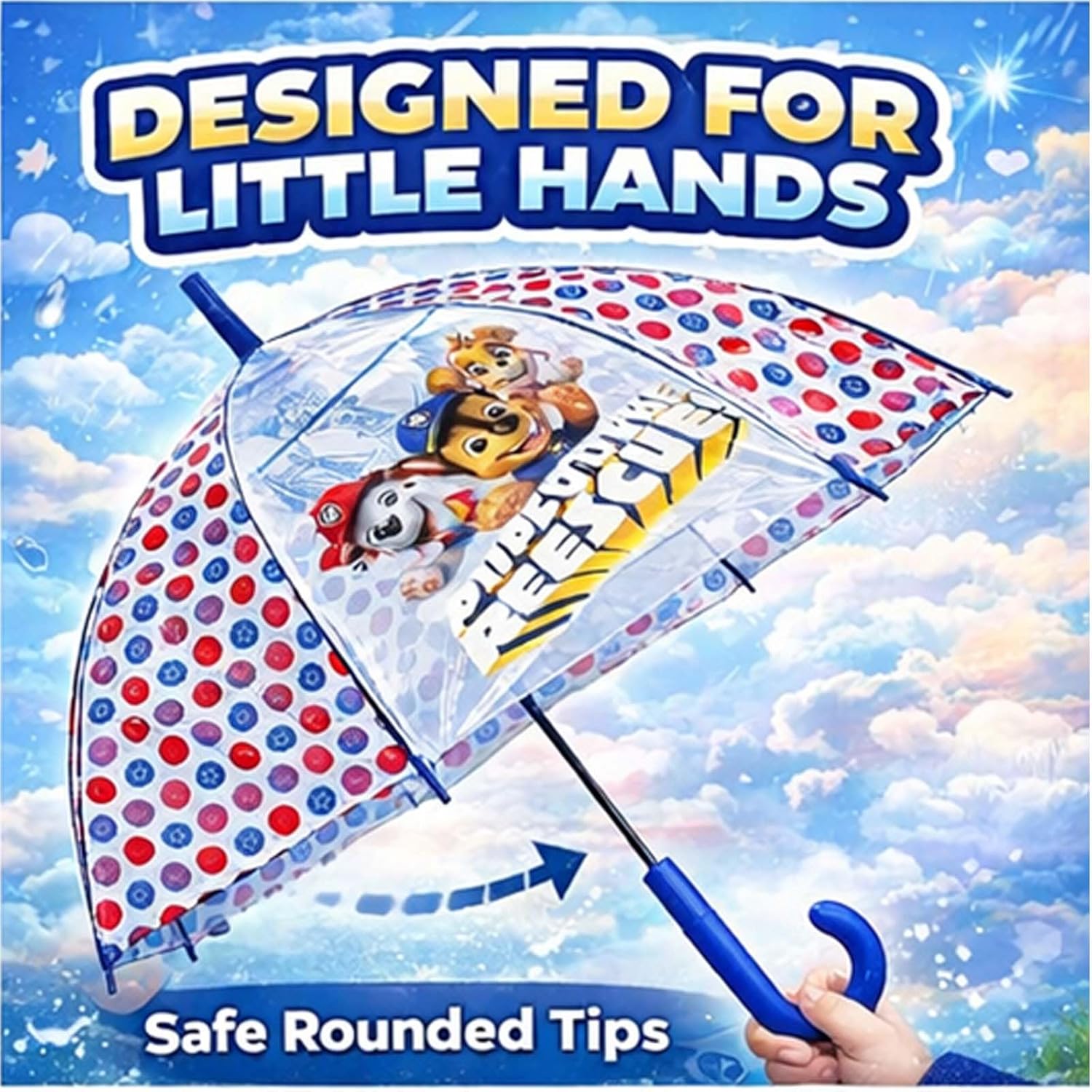 Paw Patrol Transparent Dome Umbrella 3-7 Years