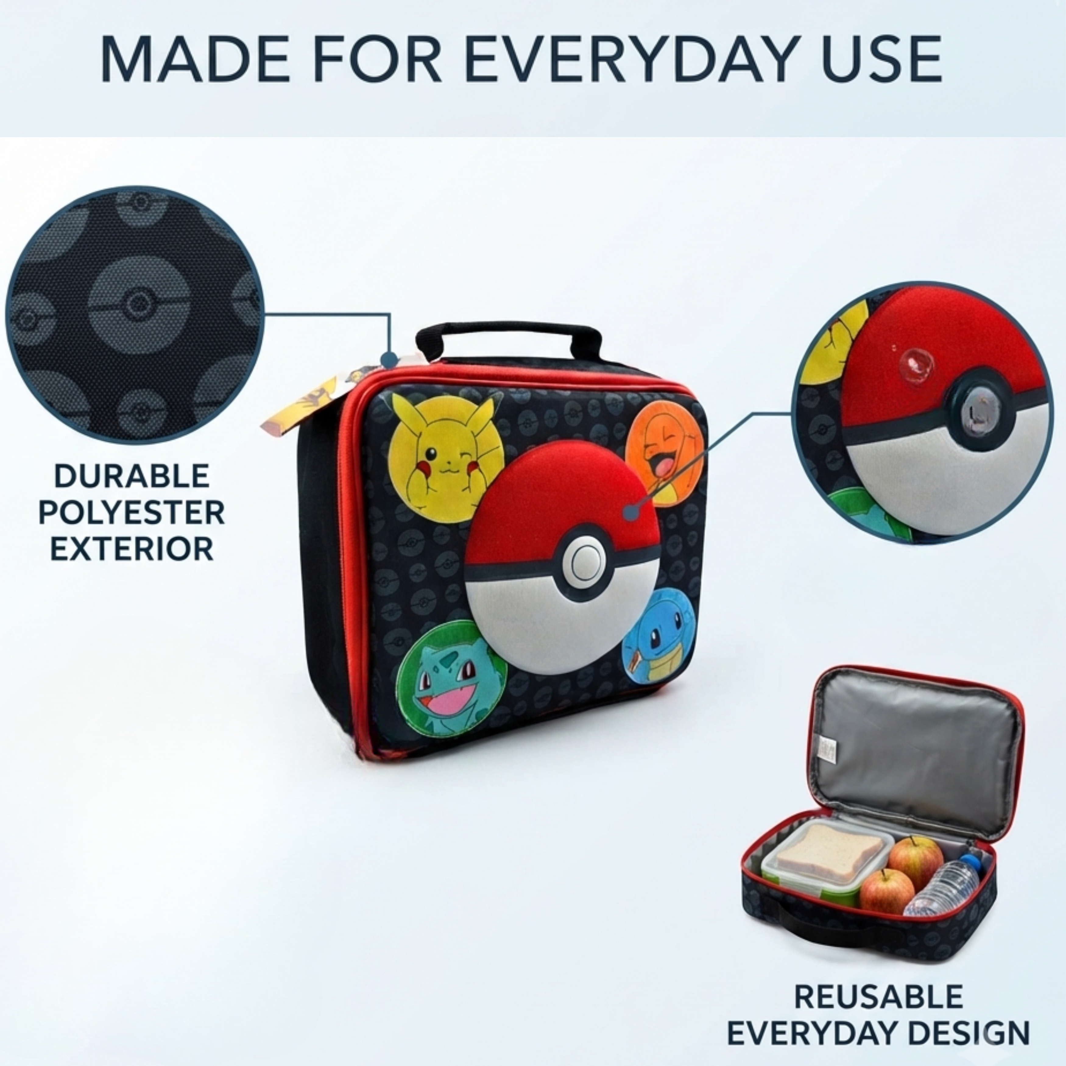 Pokemon Insulated Lunch Bag for Kids