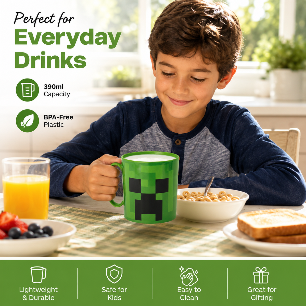 Minecraft Kids Licensed Microwave Mug 390ml – view 5