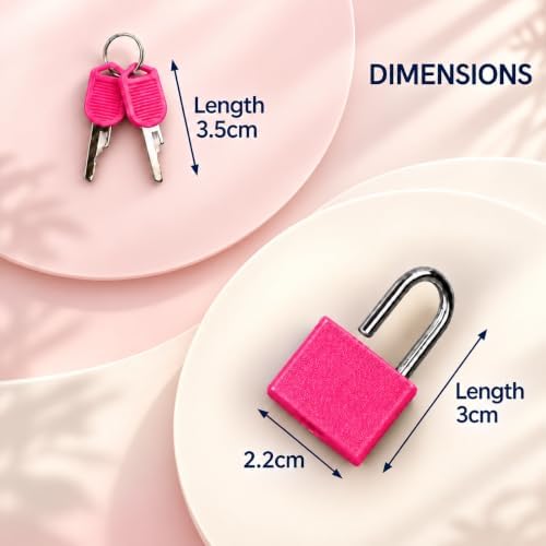 2Pack Mini Suitcase Locks with Keys
