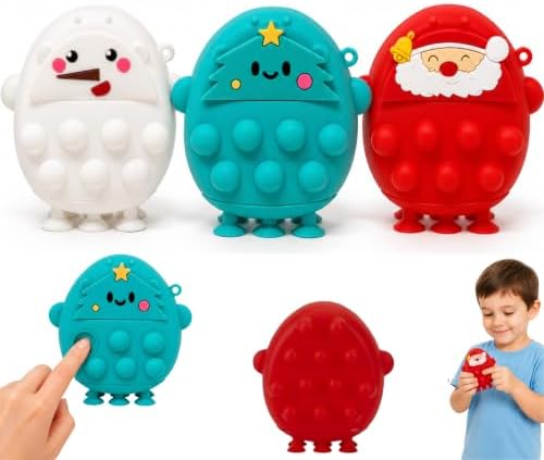 8cm Christmas Pop It Bubble Fidget Toy