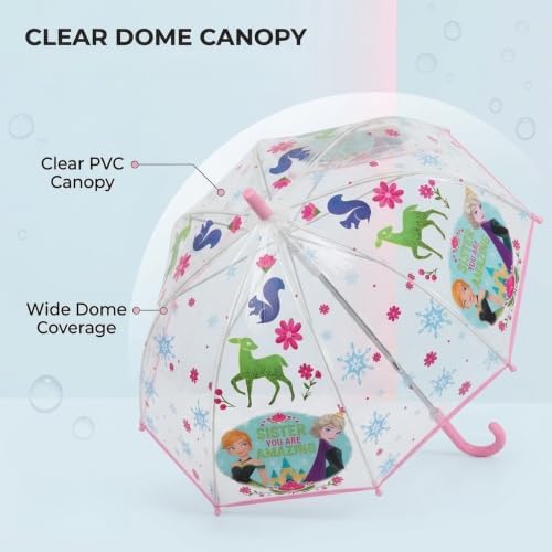 Kids 75cm Disney Froze Dome Umbrella 3-7 Years