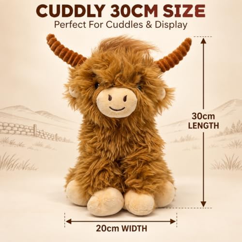 Highland Cow Teddy 30cm