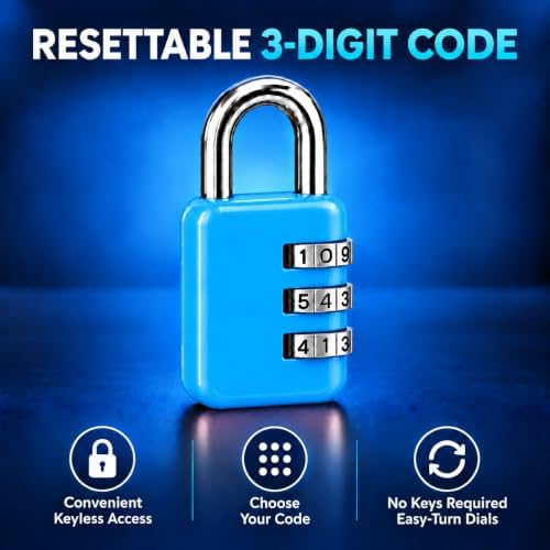 3 Dial Combination Padlocks