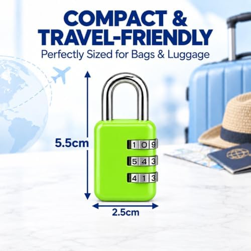 3 Dial Combination Padlocks