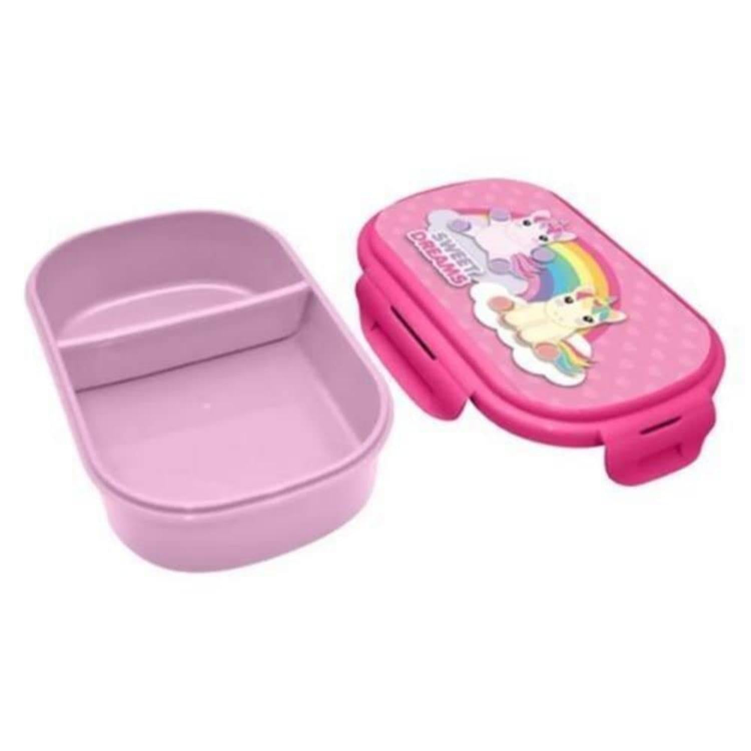 Kids BPA Free Plastic Lunch Box with Cutlery - Assorted