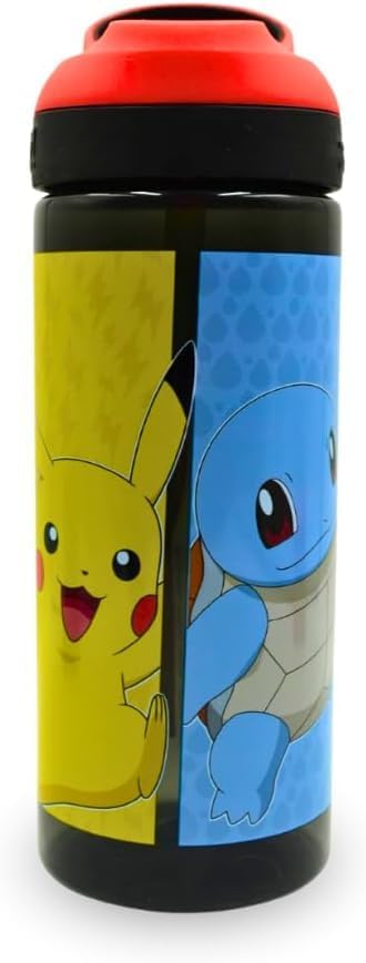 Kids 475ml Water Bottle with Straw Leak-Proof BPA-Free