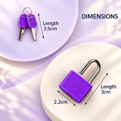 2Pack Mini Suitcase Locks with Keys