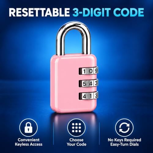 3 Dial Combination Padlocks