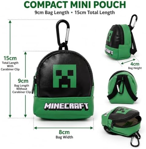 Minecraft Clip On Micro Backpack Keychain - 15cm