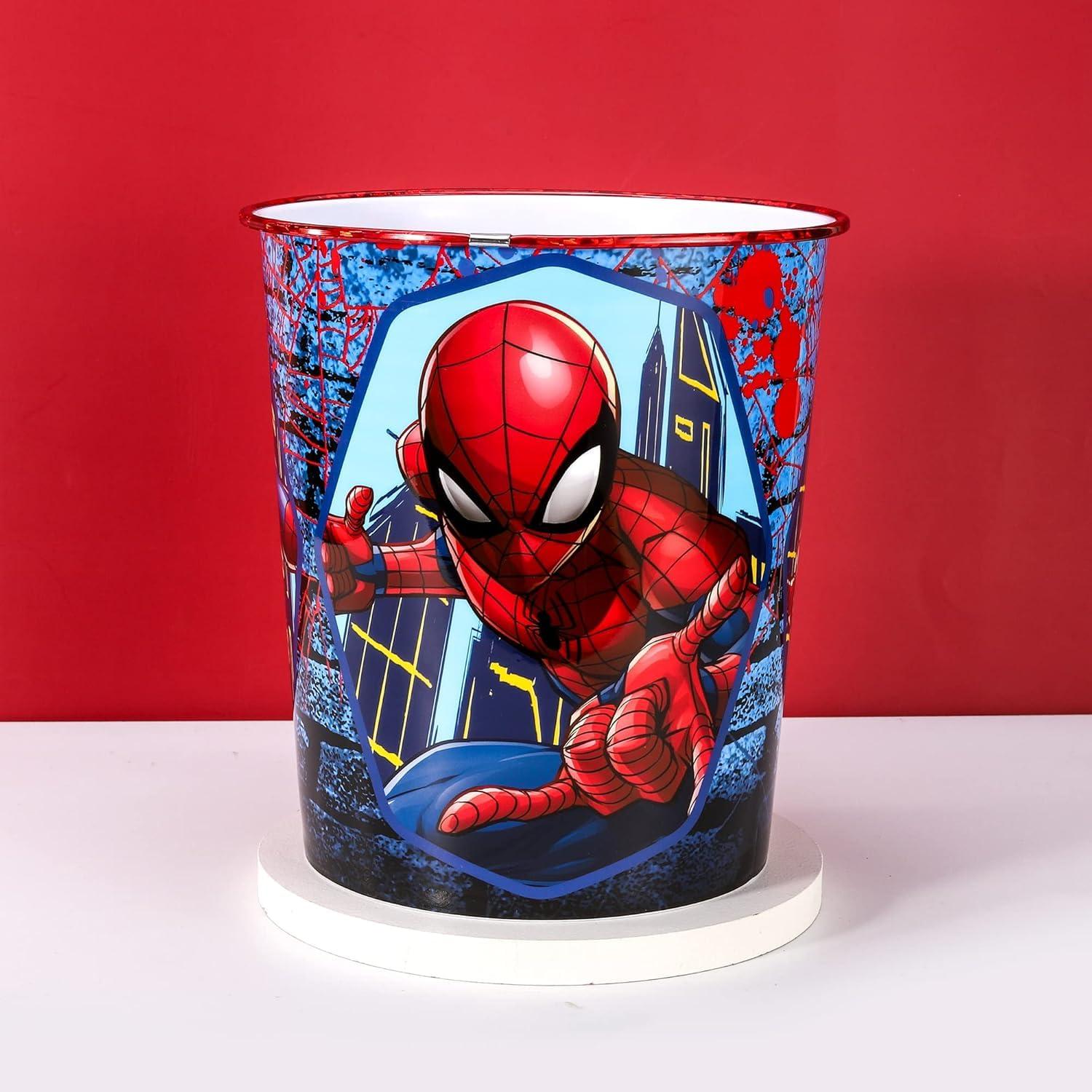 Kids 7L Plastic Dustbin Round Open Top Waste Paper Bin 22cm