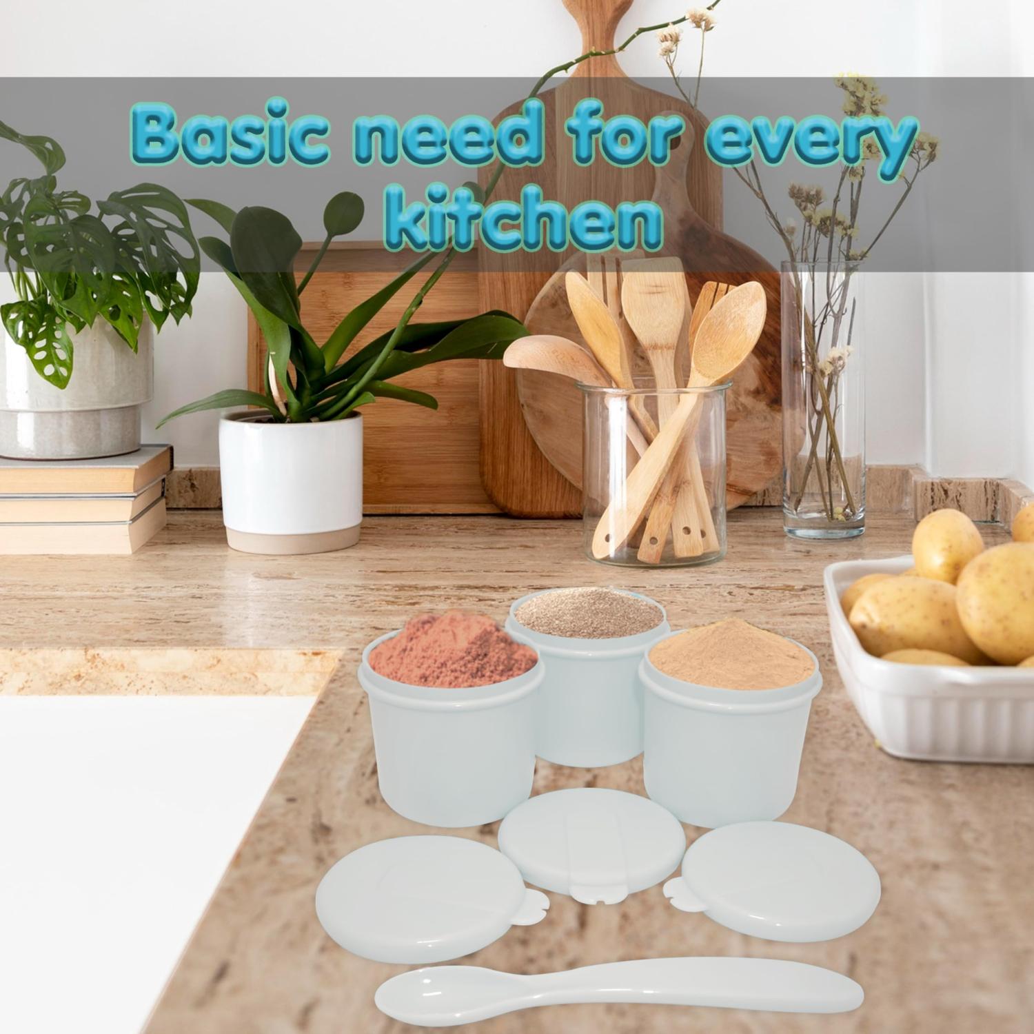 Baby Food Storage Pots with Spoon BPA Free 4 Piece Set