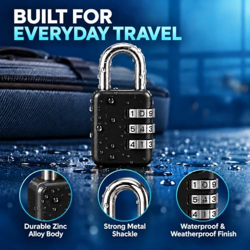 3 Dial Combination Padlocks