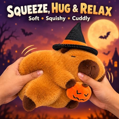Halloween Capybara Plush Pumpkin Toy