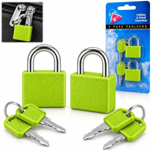 2Pack Mini Suitcase Locks with Keys