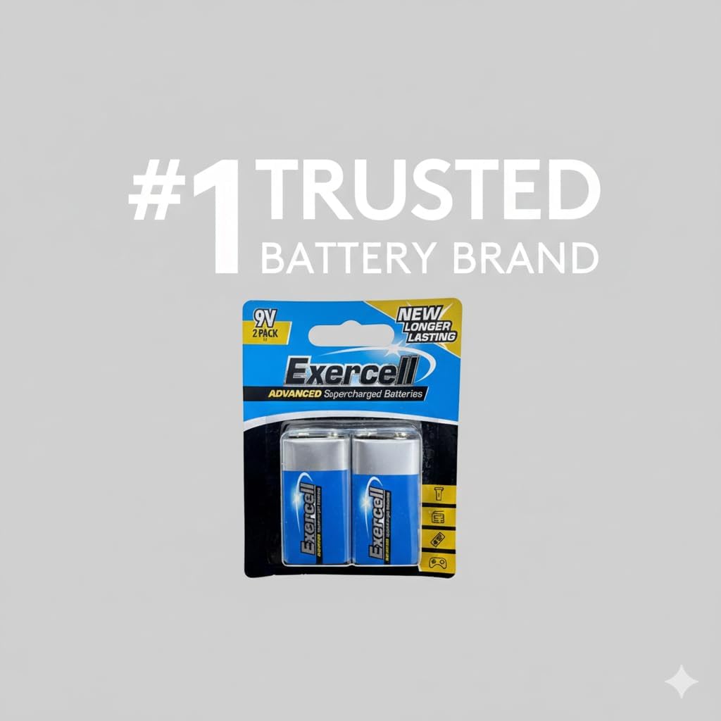9V Heavy Duty Batteries – 2 Pack