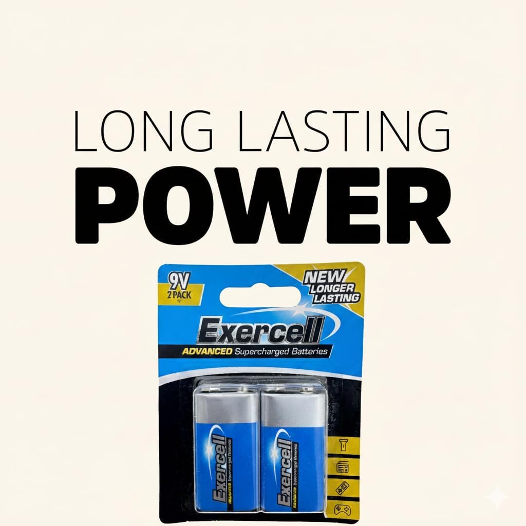 9V Heavy Duty Batteries – 2 Pack