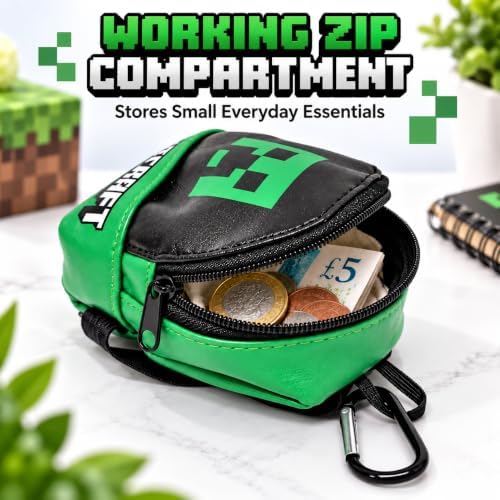 Minecraft Clip On Micro Backpack Keychain - 15cm