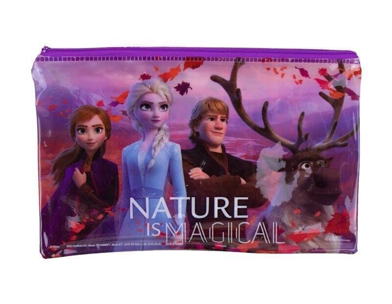 Flat Zipped Pencil Case- Assorted