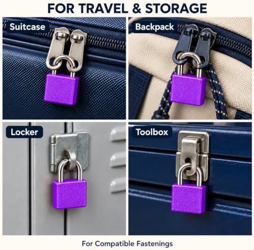 2Pack Mini Suitcase Locks with Keys