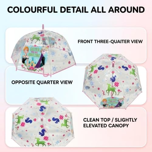 Kids 75cm Disney Froze Dome Umbrella 3-7 Years