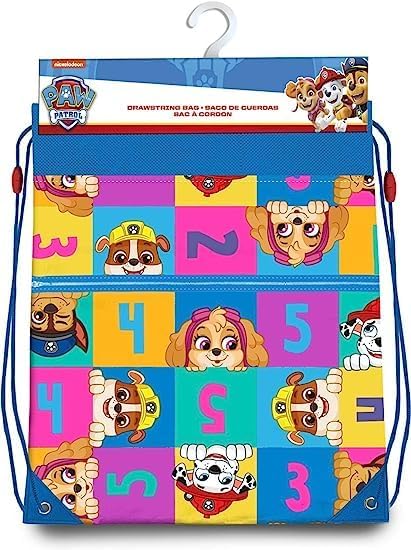 PAW Patrol Kids Licensed Water Resistant Drawstring Gym Bag