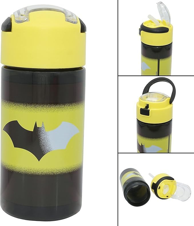 Batman Kids Licensed Flip Up Straw Supra Water Bottle 532ML – view 4