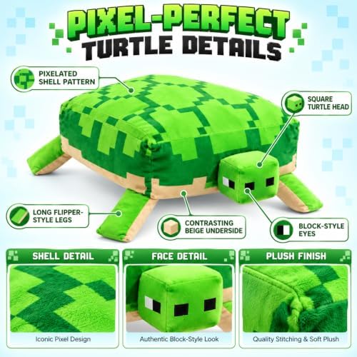 Minecraft Turtle Licensed Plush Kids Toy