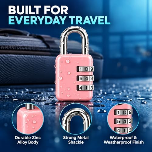 3 Dial Combination Padlocks