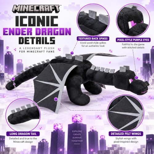 Minecraft Ender Dragon Licensed Plush Toy